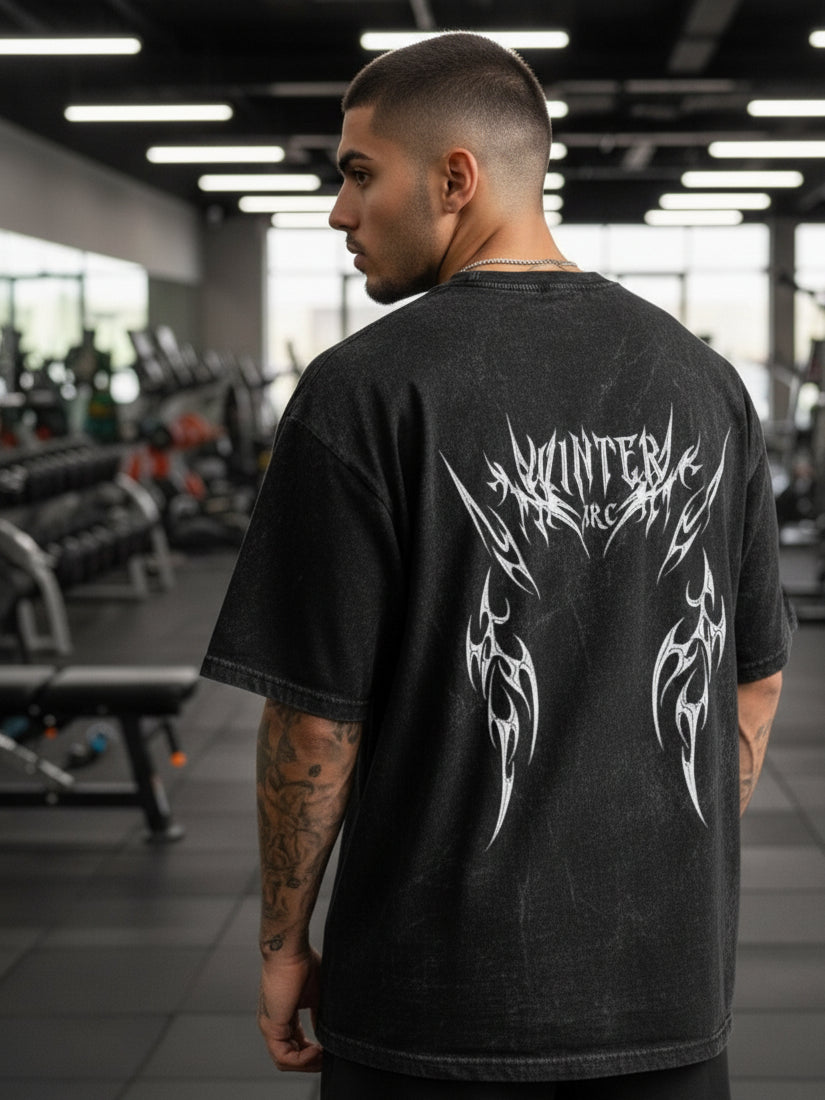 Winter Arc 240 GSM Oversized Acid Wash T-Shirt | Premium Cotton Streetwear