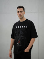 Black Panther Oversized Tshirt | 240 GSM Cotton Premium French Terry Oversized Tshirt |