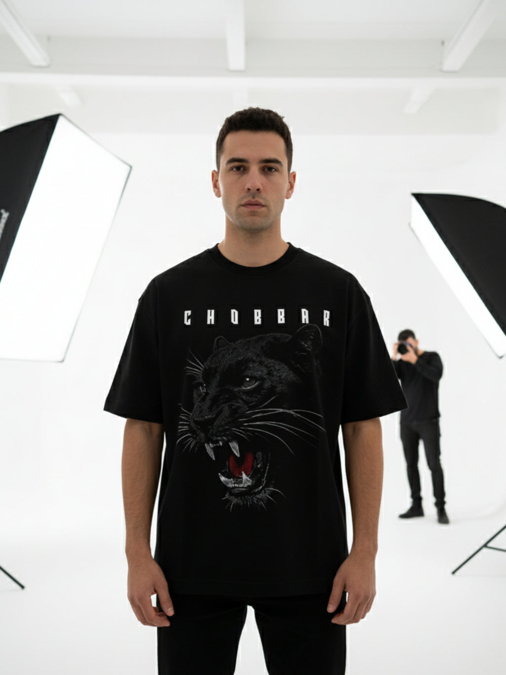 Black Panther Oversized Tshirt | 240 GSM Cotton Premium French Terry Oversized Tshirt |