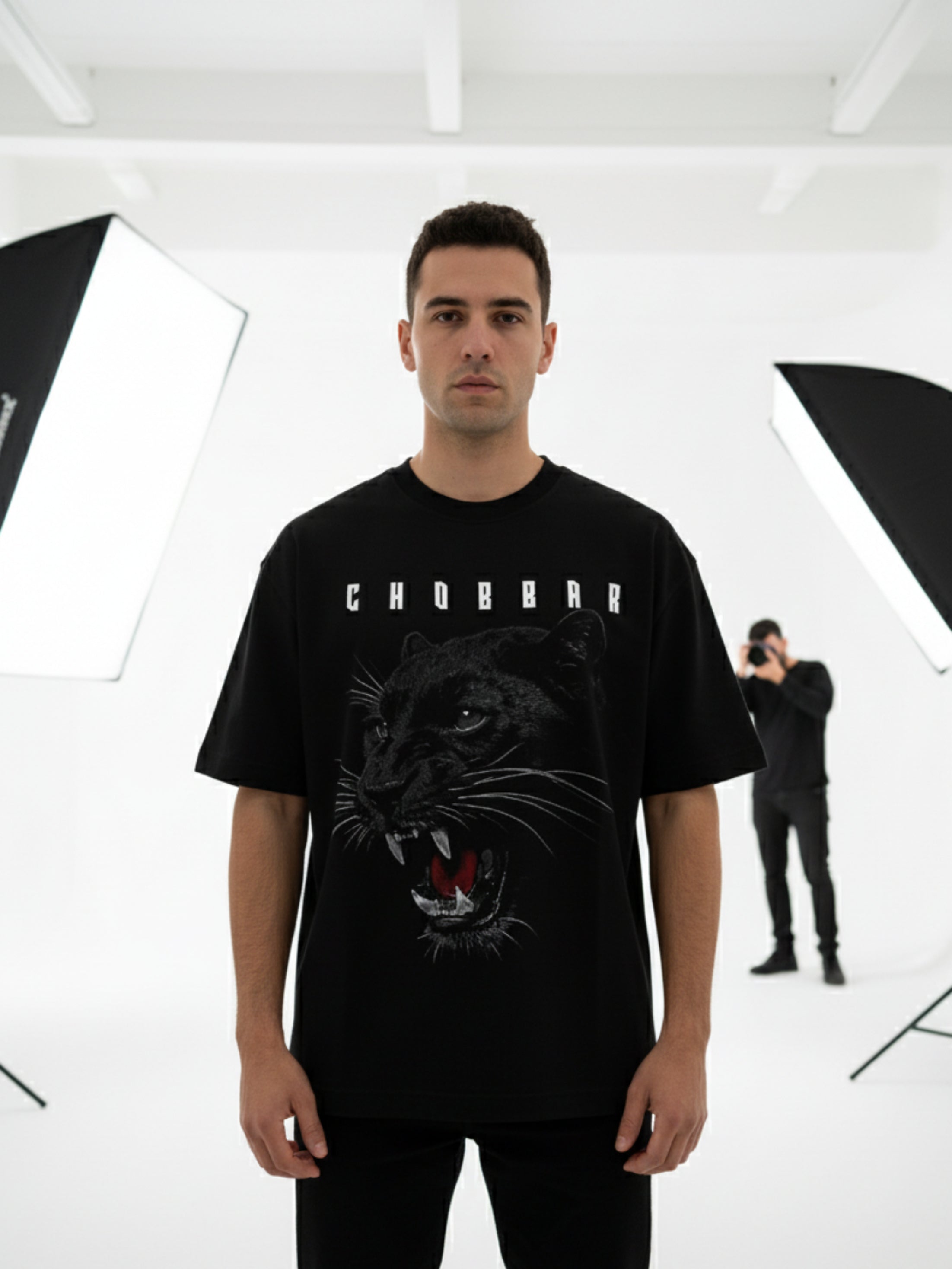Black Panther Oversized Tshirt | 240 GSM Cotton Premium French Terry Oversized Tshirt |