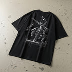 Death Route Oversized Skeleton Graphic Tee | Premium Cotton Streetwear