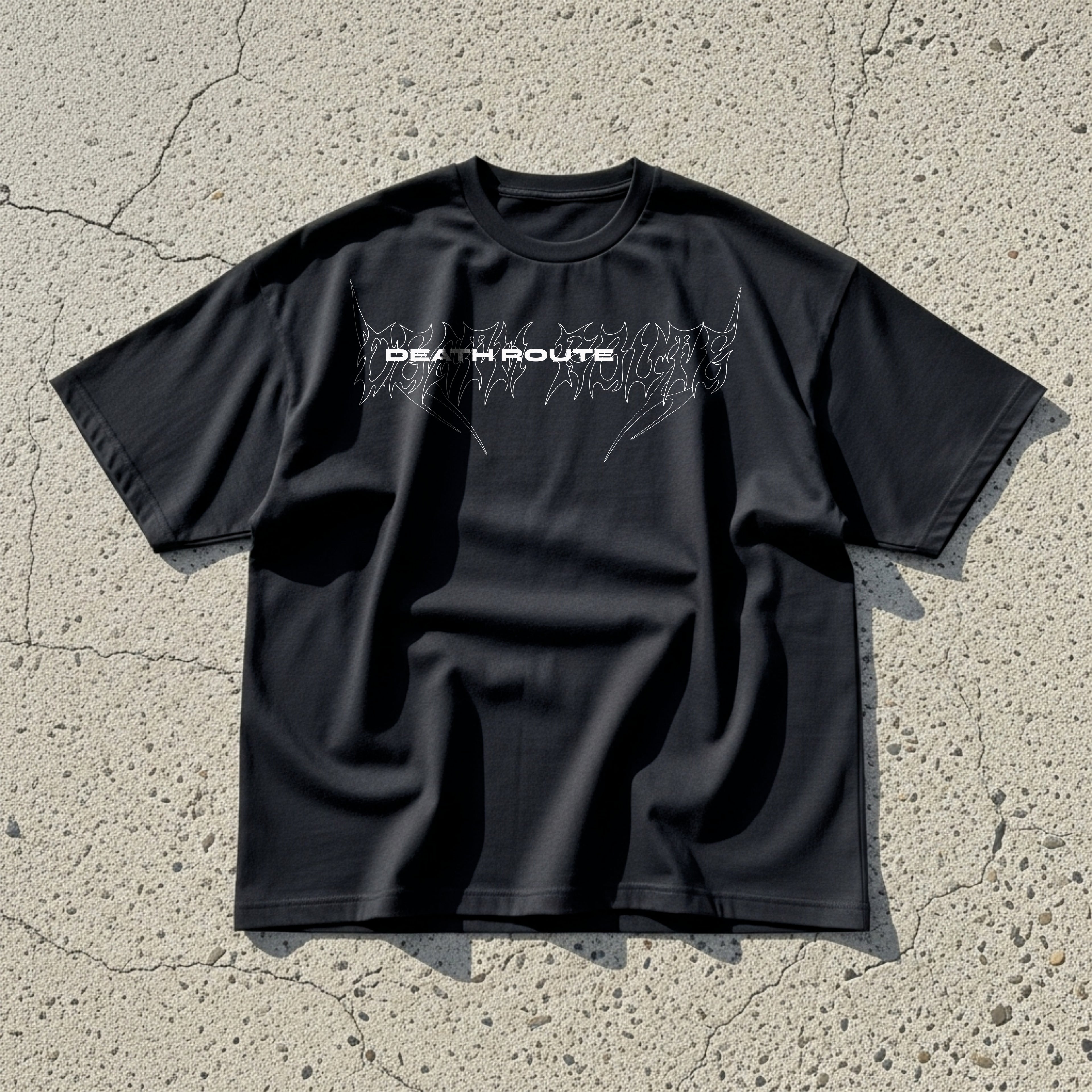Death Route Oversized Skeleton Graphic Tee | Premium Cotton Streetwear