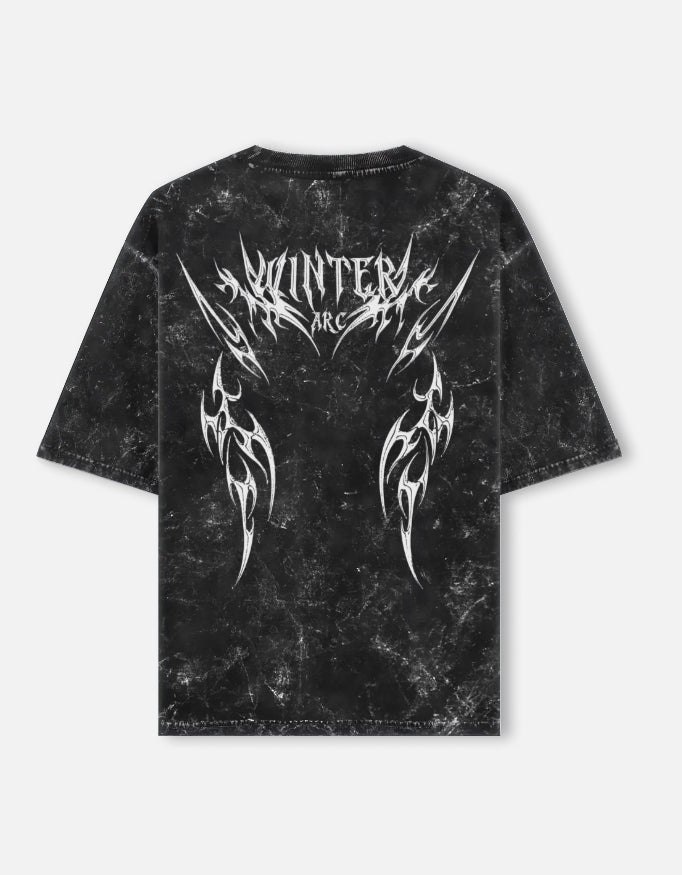 Winter Arc 240 GSM Oversized Acid Wash T-Shirt | Premium Cotton Streetwear