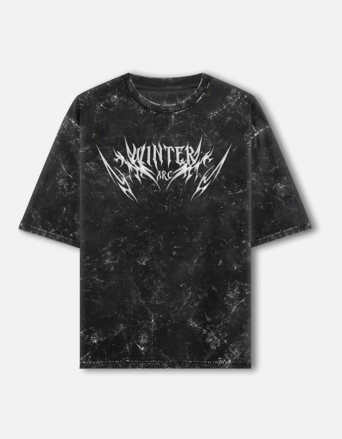 Winter Arc 240 GSM Oversized Acid Wash T-Shirt | Premium Cotton Streetwear