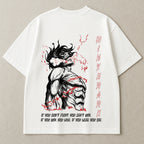 Attack On Titan Oversized Tshirt | 240 GSM Cotton Premium French Terry Oversized Tshirt |